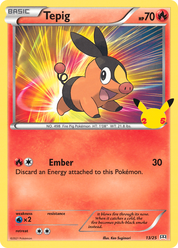 Tepig (13/25) [McDonald's 25th Anniversary] - POKÉ JEUX