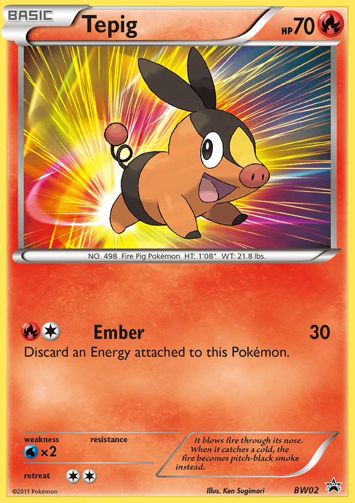 Tepig (BW02) [Black & White: Black Star Promos] - POKÉ JEUX