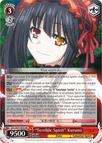 "Terrible Spirit" Kurumi (DAL/W79-E053 RR) [Date A Live] - POKÉ JEUX