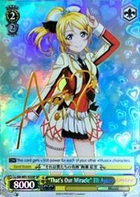 "That's Our Miracle" Eli Ayase (LL/EN-W01-023SP SP) [Love Live! DX] - POKÉ JEUX