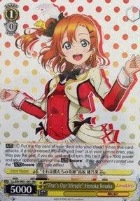 "That's Our Miracle" Honoka Kosaka (LL/EN-W01-001 RR) [Love Live! DX] - POKÉ JEUX