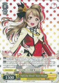 "That's Our Miracle" Kotori Minami (LL/EN-W01-010 R) [Love Live! DX] - POKÉ JEUX