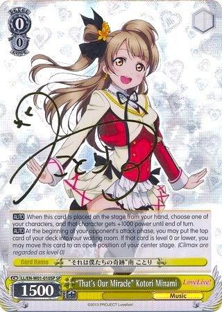 "That's Our Miracle" Kotori Minami (LL/EN-W01-010SP SP) [Love Live! DX] - POKÉ JEUX