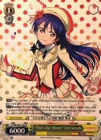 "That's Our Miracle" Umi Sonoda (LL/EN-W01-020 R) [Love Live! DX] - POKÉ JEUX