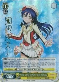 "That's Our Miracle" Umi Sonoda (LL/EN-W01-020SP SP) [Love Live! DX] - POKÉ JEUX