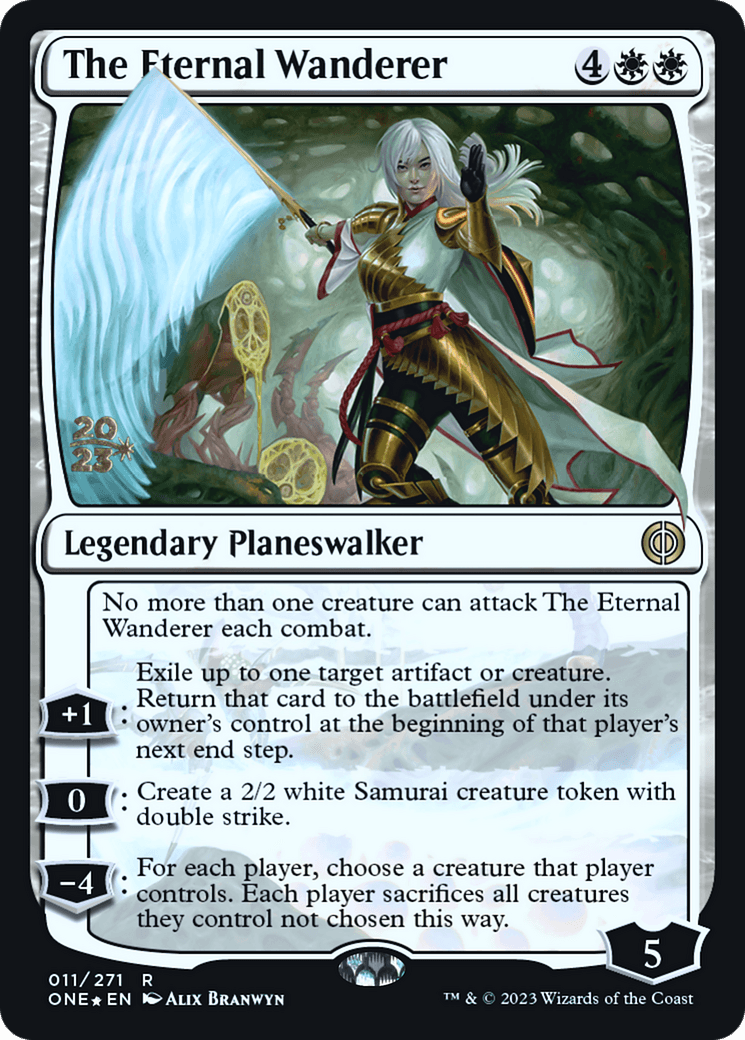 The Eternal Wanderer [Phyrexia: All Will Be One Prerelease Promos] - POKÉ JEUX