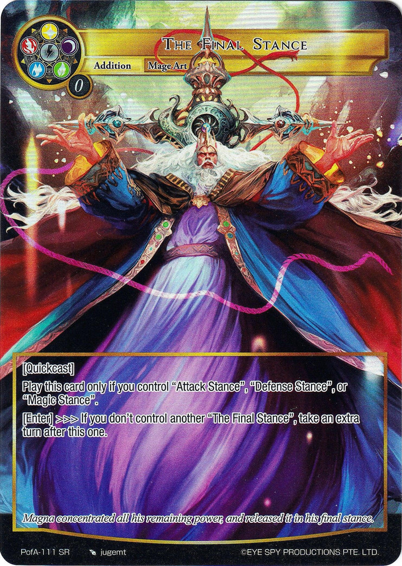 The Final Stance (Full Art) (PofA-111) [Alice Origin IV: Prologue of Attoractia] - POKÉ JEUX