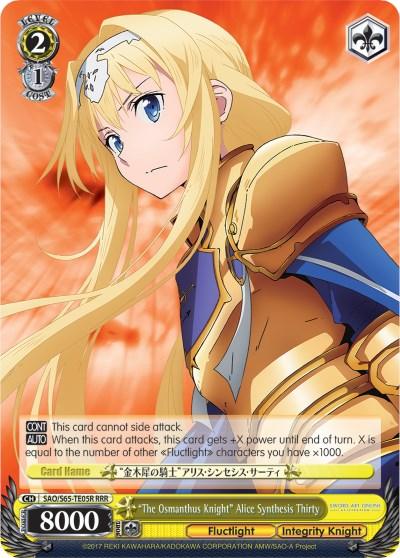 "The Osmanthus Knight" Alice Synthesis Thirty (SAO/S65-TE05R RRR) [Sword Art Online -Alicization-] - POKÉ JEUX