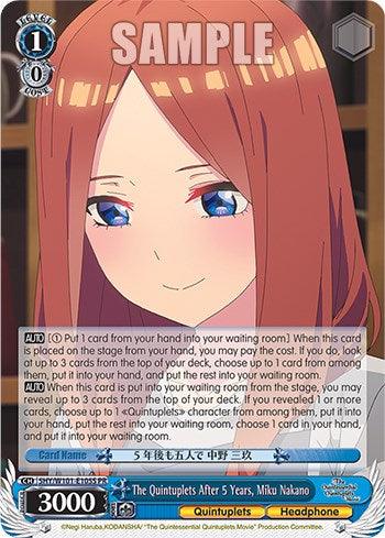 The Quintuplets After 5 Years, Miku Nakano (Foil) [The Quintessential Quintuplets Movie] - POKÉ JEUX