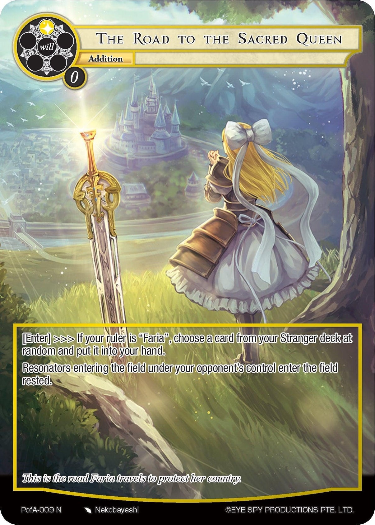 The Road to the Sacred Queen (Full Art) (PofA-009) [Alice Origin IV: Prologue of Attoractia] - POKÉ JEUX