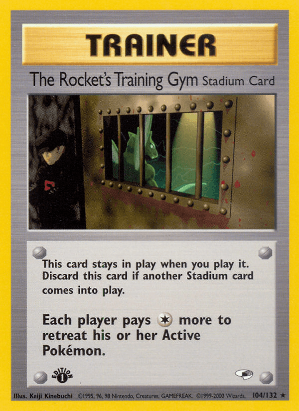 The Rocket's Training Gym (104/132) [Gym Heroes 1st Edition] - POKÉ JEUX