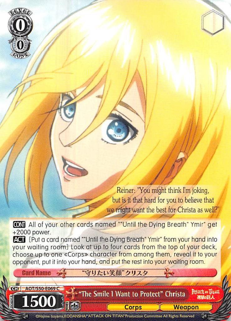 "The Smile I Want to Protect" Christa (AOT/S50-E069 C) [Attack on Titan Vol. 2] - POKÉ JEUX