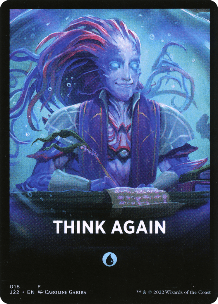 Think Again Theme Card [Jumpstart 2022 Front Cards] - POKÉ JEUX