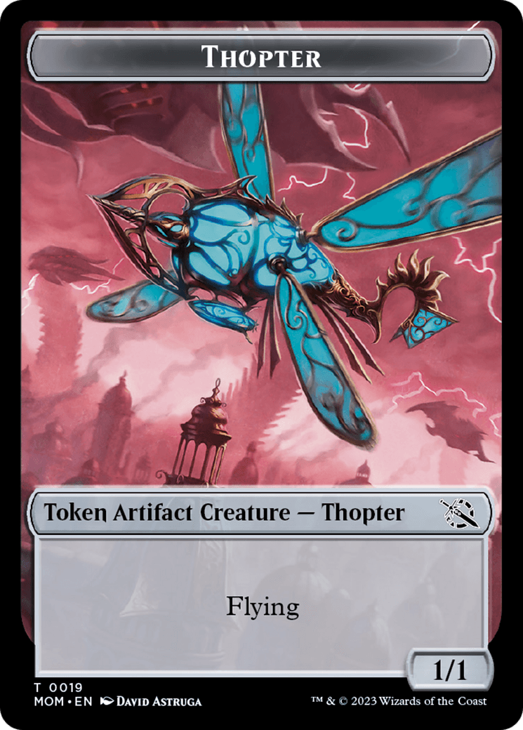 Thopter // Beast Double-Sided Token [March of the Machine Commander Tokens] - POKÉ JEUX