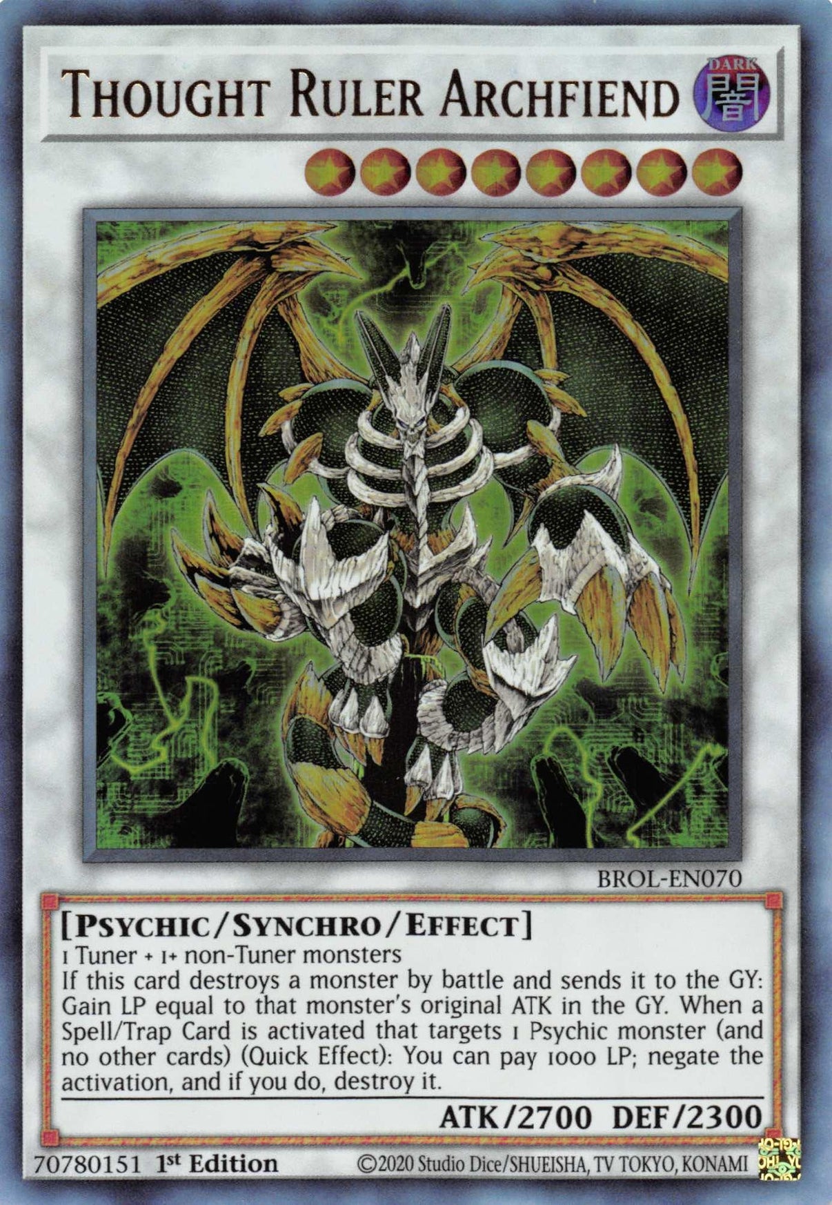 Thought Ruler Archfiend [BROL-EN070] Ultra Rare - POKÉ JEUX