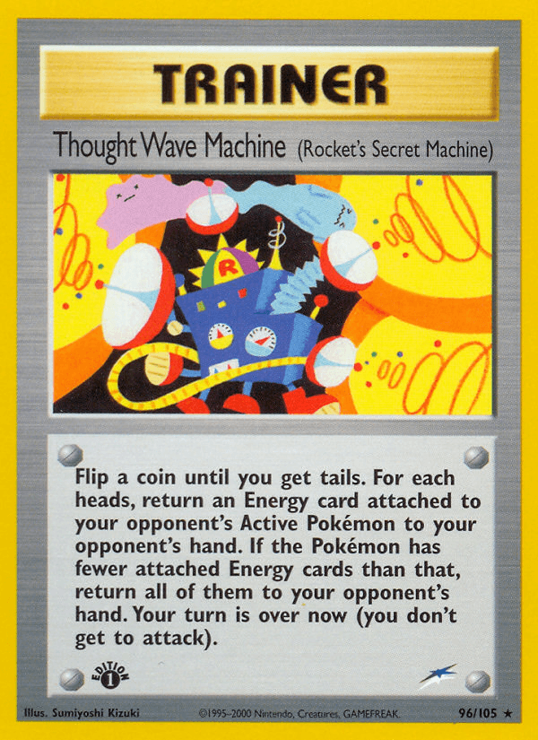 Thought Wave Machine (96/105) (Rocket's Secret Machine) [Neo Destiny 1st Edition] - POKÉ JEUX