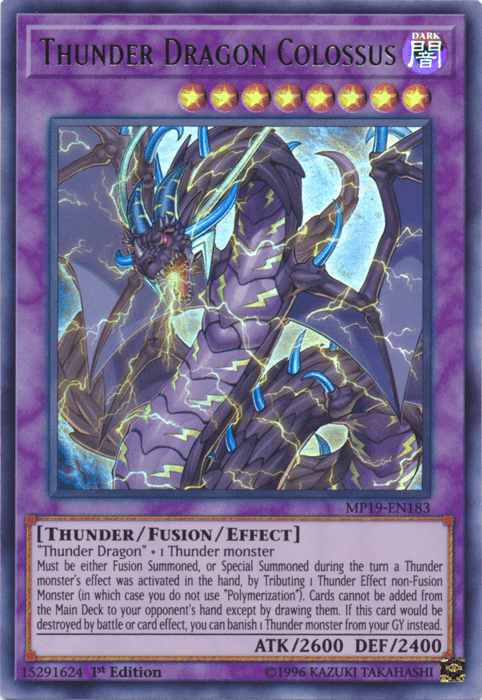 Thunder Dragon Colossus [MP19-EN183] Ultra Rare - POKÉ JEUX