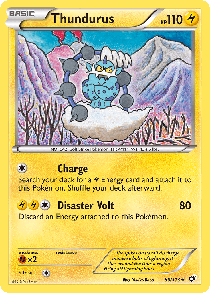 Thundurus (50/113) (Theme Deck Exclusive) [Black & White: Legendary Treasures] - POKÉ JEUX