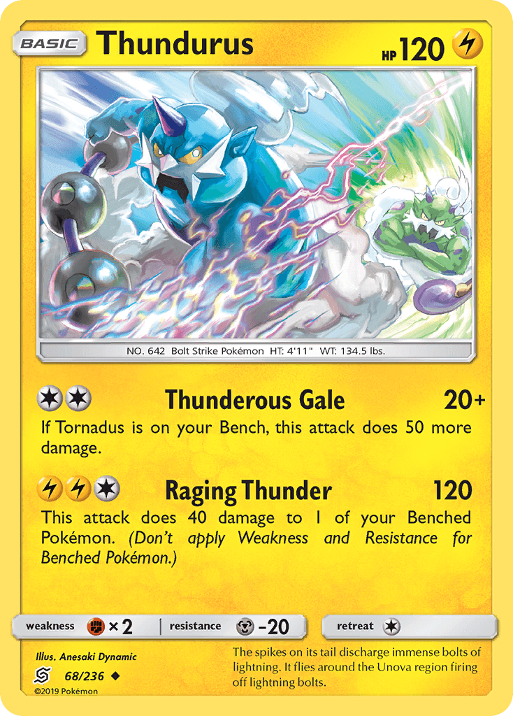 Thundurus (68/236) [Sun & Moon: Unified Minds] - POKÉ JEUX