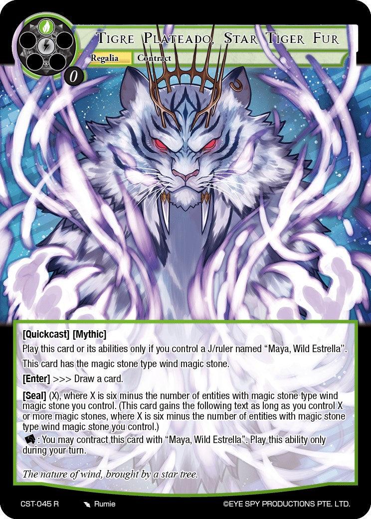 Tigre Plateado, Star Tiger Fur // Maya, Wild Estrella (CST-045 JR) [Clash of the Star Trees] - POKÉ JEUX