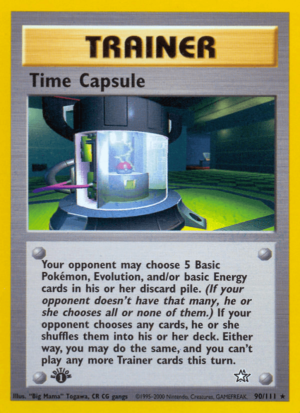 Time Capsule (90/111) [Neo Genesis 1st Edition] - POKÉ JEUX