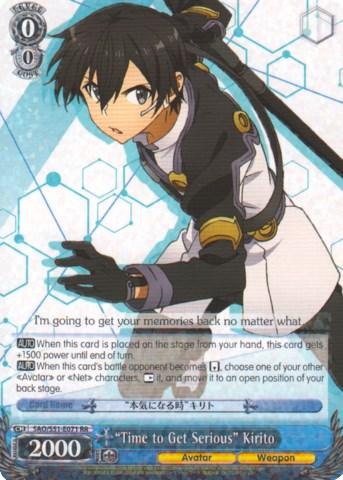 "Time to Get Serious" Kirito (SAO/S51-E071 RR) [Sword Art Online The Movie: -Ordinal Scale-] - POKÉ JEUX