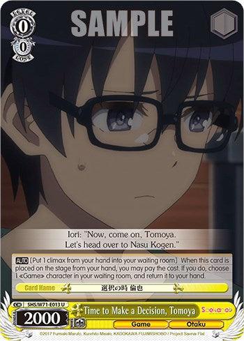 Time to Make a Decision, Tomoya [Saekano How to Raise a Boring Girlfriend. flat] - POKÉ JEUX