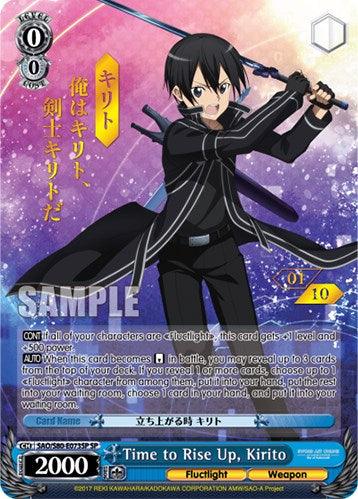 Time to Rise Up, Kirito (SAO/S80-E073SP SP) (Serial Numbered) [Sword Art Online -Alicization- Vol.2] - POKÉ JEUX