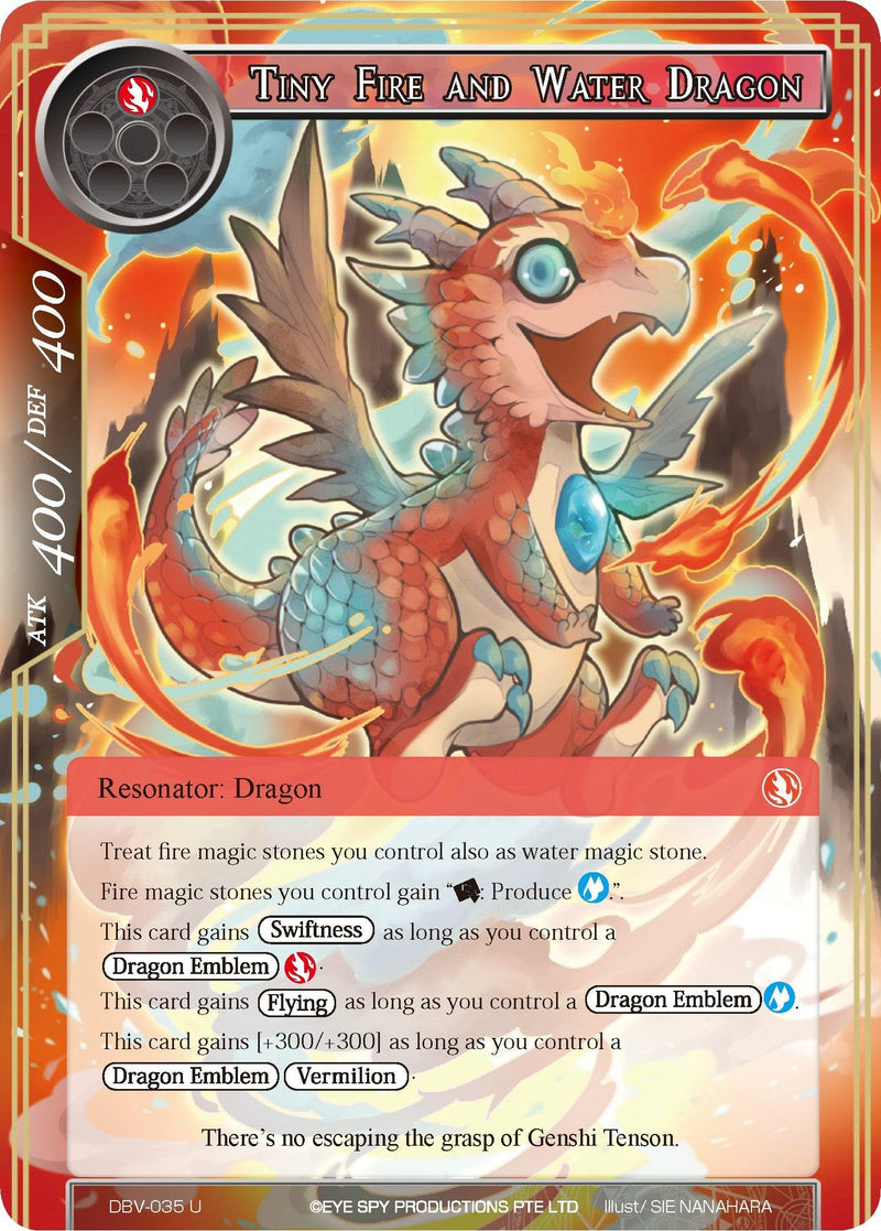 Tiny Fire and Water Dragon (DBV-035) [The Decisive Battle of Valhalla] - POKÉ JEUX