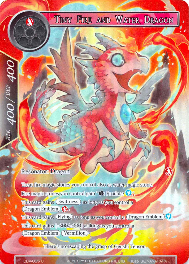 Tiny Fire and Water Dragon (Full Art) (DBV-035) [The Decisive Battle of Valhalla] - POKÉ JEUX