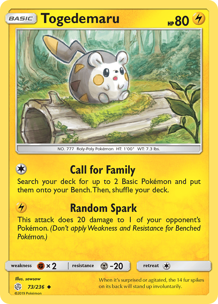 Togedemaru (73/236) [Sun & Moon: Cosmic Eclipse] - POKÉ JEUX