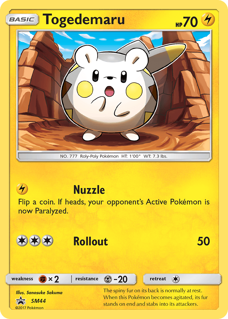 Togedemaru (SM44) [Sun & Moon: Black Star Promos] - POKÉ JEUX