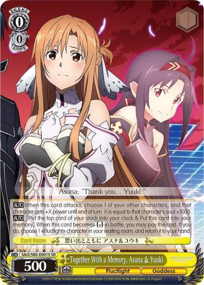 Together With a Memory, Asuna & Yuuki (SAO/S80-E001S SR) [Sword Art Online -Alicization- Vol.2] - POKÉ JEUX