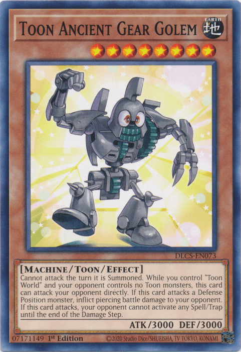 Toon Ancient Gear Golem [DLCS-EN073] Common - POKÉ JEUX