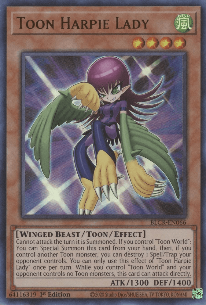 Toon Harpie Lady [BLCR-EN066] Ultra Rare - POKÉ JEUX