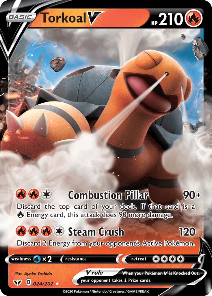 Torkoal V (024/202) [Sword & Shield: Base Set] - POKÉ JEUX