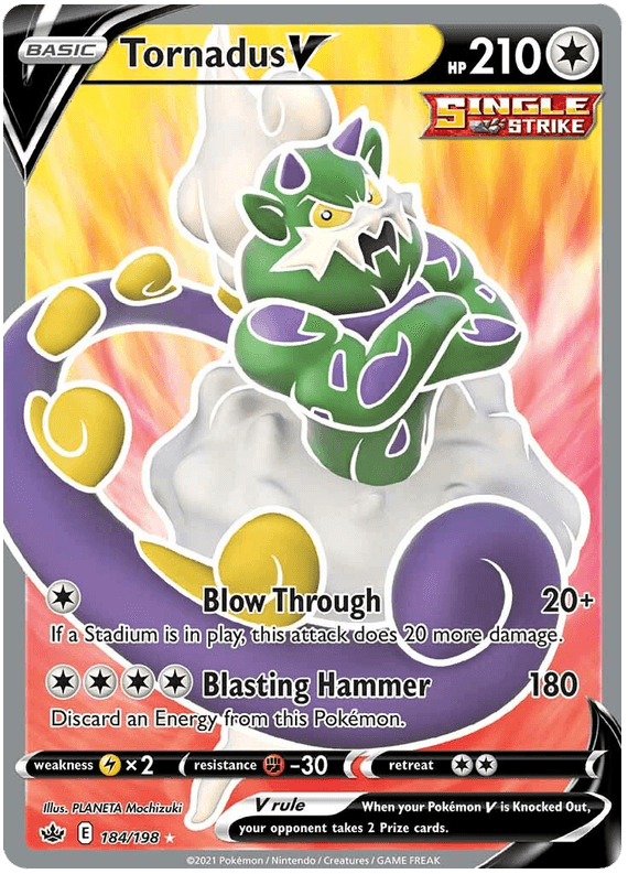 Tornadus V (184/198) [Sword & Shield: Chilling Reign] - POKÉ JEUX