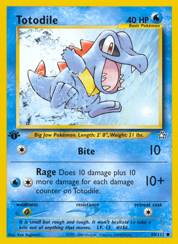 Totodile (80/111) [Neo Genesis 1st Edition] - POKÉ JEUX