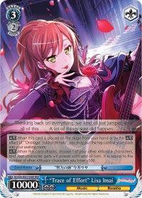 "Trace of Effort" Lisa Imai (BD/EN-W03-098R RRR) [BanG Dream! Girls Band Party! MULTI LIVE] - POKÉ JEUX