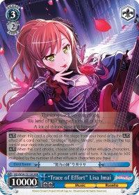 "Trace of Effort" Lisa Imai (BD/W54-TE15R RRR) [BanG Dream! Girls Band Party!] - POKÉ JEUX