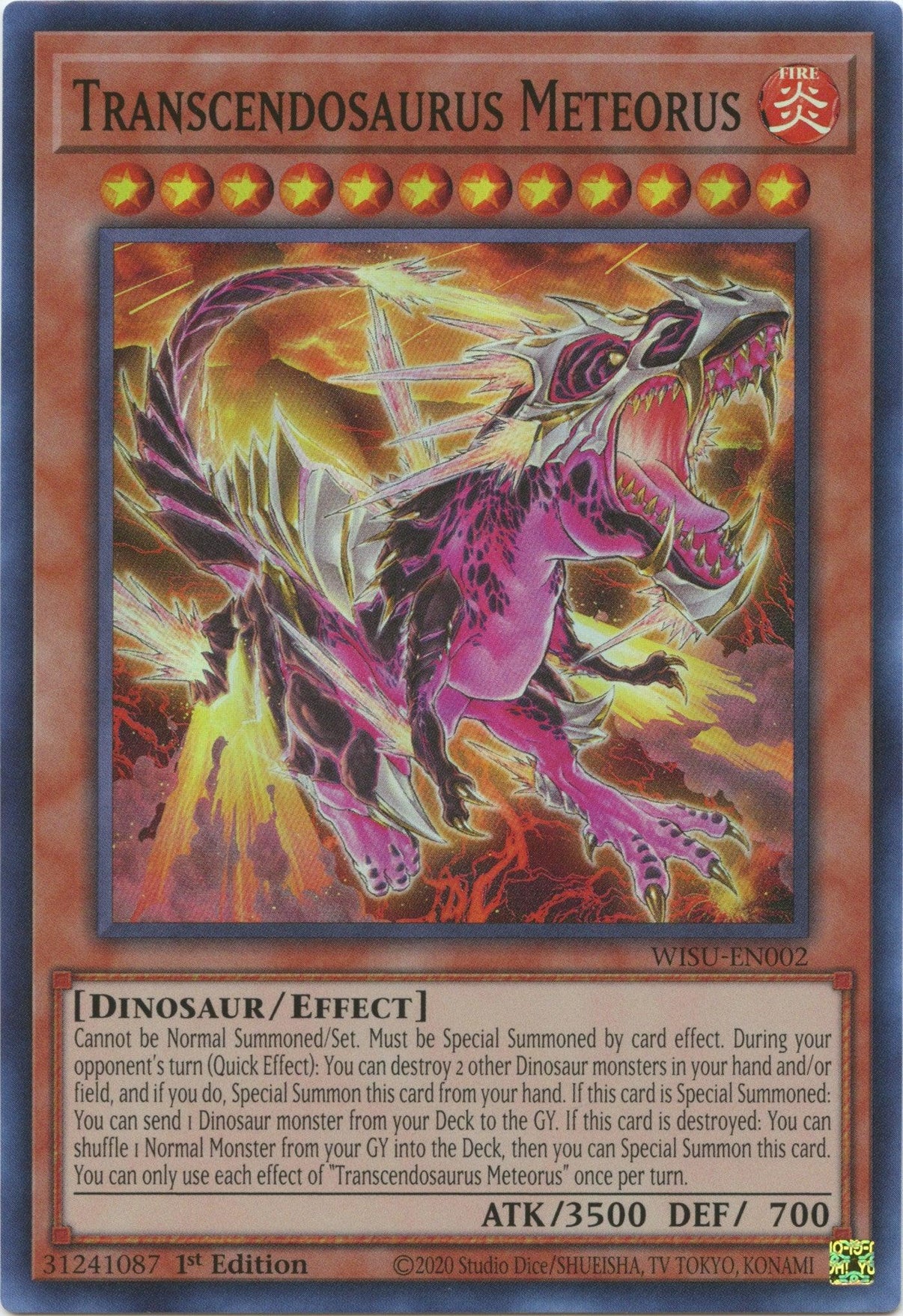 Transcendosaurus Meteorus [WISU-EN002] Super Rare - POKÉ JEUX