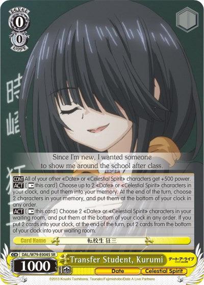 Transfer Student, Kurumi (DAL/W79-E004S SR) [Date A Live] - POKÉ JEUX