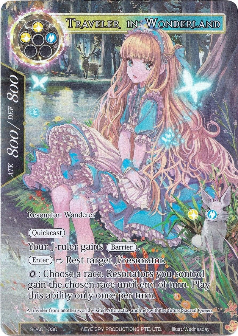 Traveler in Wonderland (Full Art) (SDAO1-030) [Alice Origin Starter Deck] - POKÉ JEUX