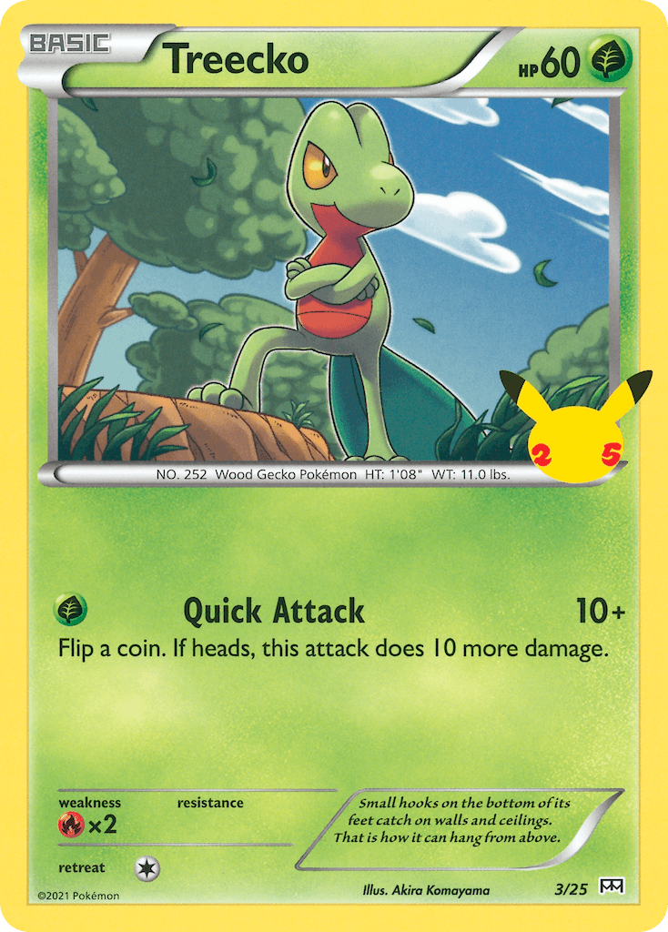 Treecko (3/25) [McDonald's 25th Anniversary] - POKÉ JEUX