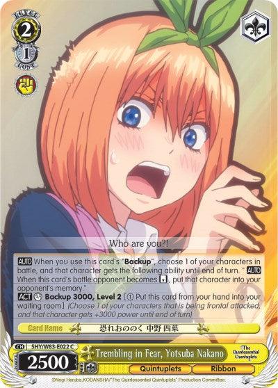 Trembling in Fear, Yotsuba Nakano (5HY/W83-E022 C) [The Quintessential Quintuplets] - POKÉ JEUX