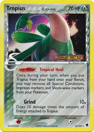 Tropius (23/101) (Delta Species) (Stamped) [EX: Dragon Frontiers] - POKÉ JEUX