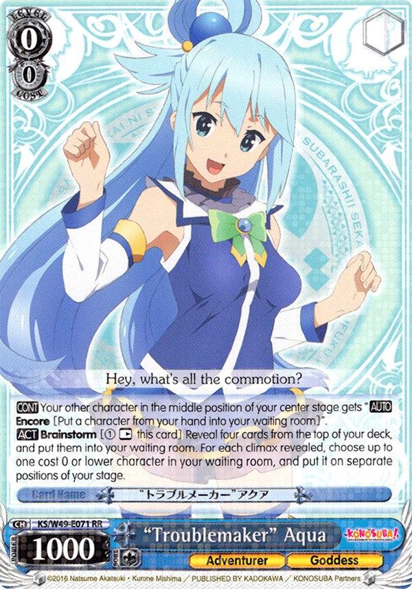 "Troublemaker" Aqua (KS/W49-E071 RR) [KonoSuba] - POKÉ JEUX