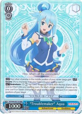 "Troublemaker" Aqua (KS/W49-E071R RRR) [KonoSuba] - POKÉ JEUX