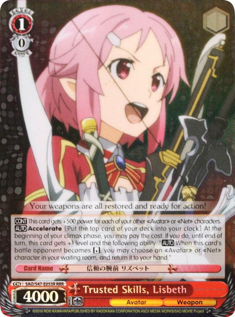 Trusted Skills, Lisbeth (SAO/S47-E053R RRR) [Sword Art Online Re: Edit] - POKÉ JEUX