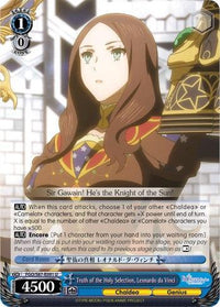 Truth of the Holy Selection, Leonardo da Vinci (FGO/S87-E091 U) [Fate/Grand Order THE MOVIE Divine Realm of the Round Table: Camelot] - POKÉ JEUX